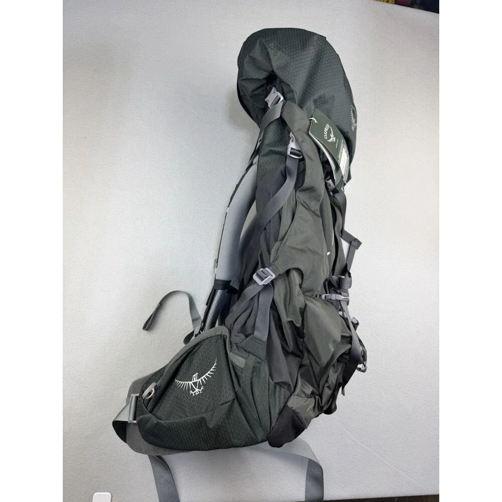 NWT Osprey Ariel 65 L Women’s Hiking Backpack Camping Pack Green Gray 3967 Cu.in - Picture 7 of 16